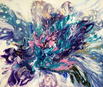 Painting "Flight of fancy" by painter Aleksandr Romanenko acrylic canvas at Jose Art Gallery