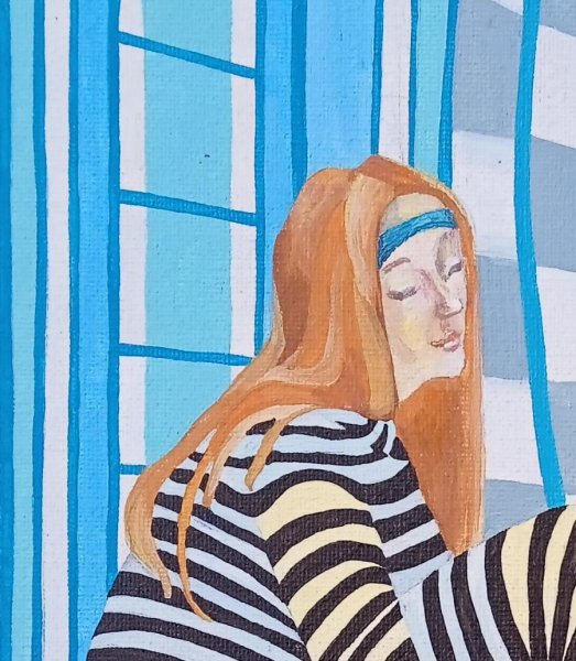 Imagem adicional 3: Simbolismo Pintura mitológica Pintura "Duas ruivas", pintor Oksana Gladovska acrilo tela de pintura 