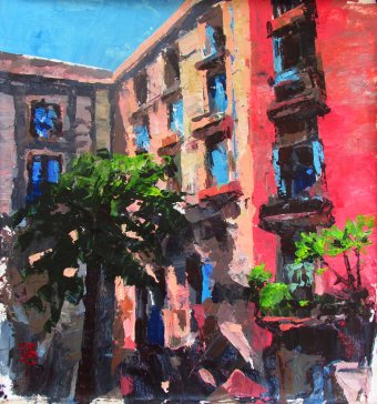 Malarstwo "Hiszpania", malarz Kateryna Bortsova akryl płótno w Jose Art Gallery