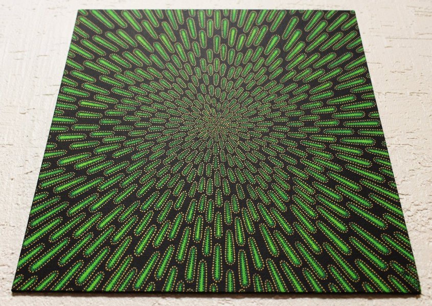 Green particle Painting by Jonathan Pradillon