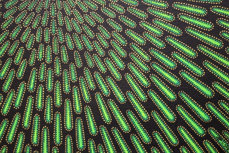 Additional view 4: Contemporary Art Genre Painting Green particle by painter Jonathan Pradillon acrylic canvas 