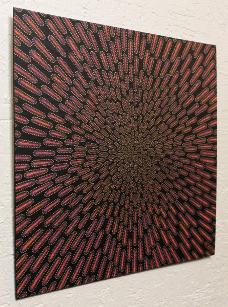 Additional view 1: Contemporary Art Genre Painting Purplish particle by painter Jonathan Pradillon acrylic canvas 
