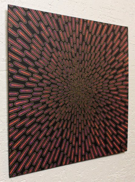 Purplish particle Painting by Jonathan Pradillon