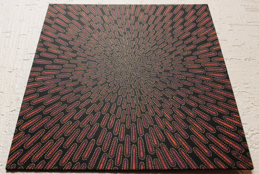 Additional view 2: Contemporary Art Genre Painting Purplish particle by painter Jonathan Pradillon acrylic canvas 