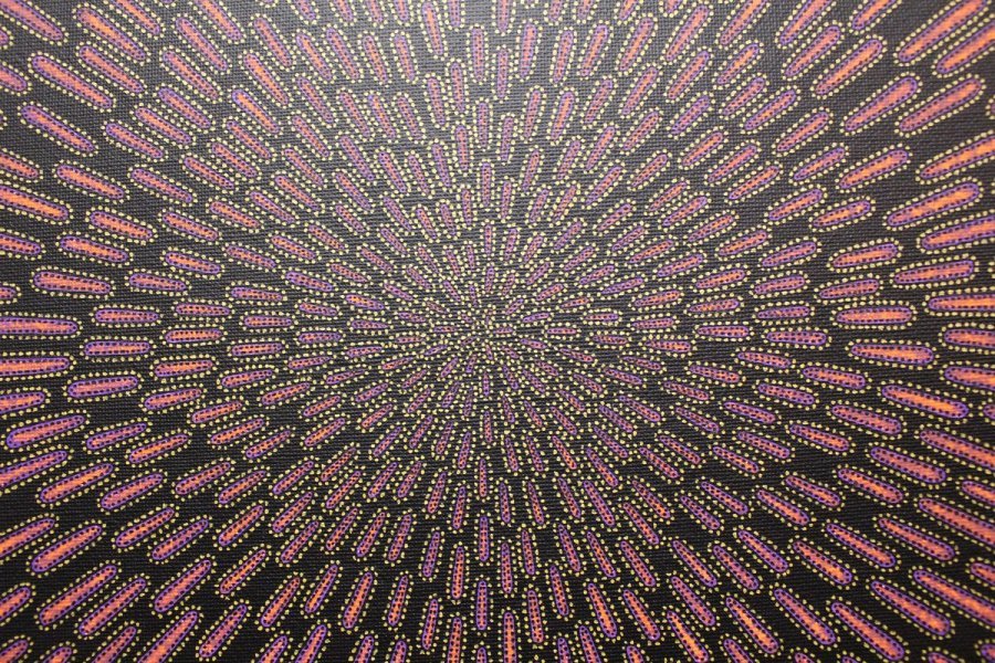 Additional view 3: Contemporary Art Genre Painting Purplish particle by painter Jonathan Pradillon acrylic canvas 