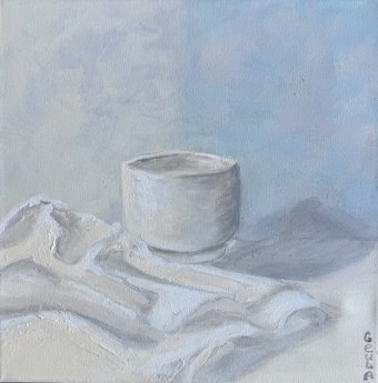 Pintura "Copa en el desierto", pintor Geula acrílico lienzo en Jose Art Gallery