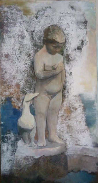 Boy with a Gosling