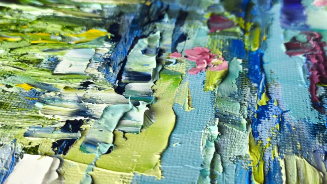 Additional view 6: Impressionism Flower Painting Serene Impression by painter Anastasia Kozorez oil canvas 