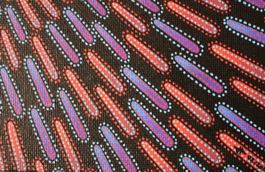 Additional view 4: Contemporary Art Genre Painting Blue & red particle by painter Jonathan Pradillon acrylic canvas 