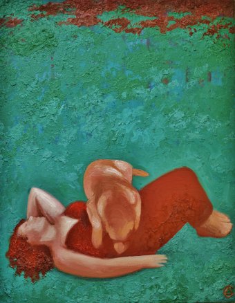 Painting "A reliable friend" by painter Dmitriy Svechnikov oil canvas at Jose Art Gallery