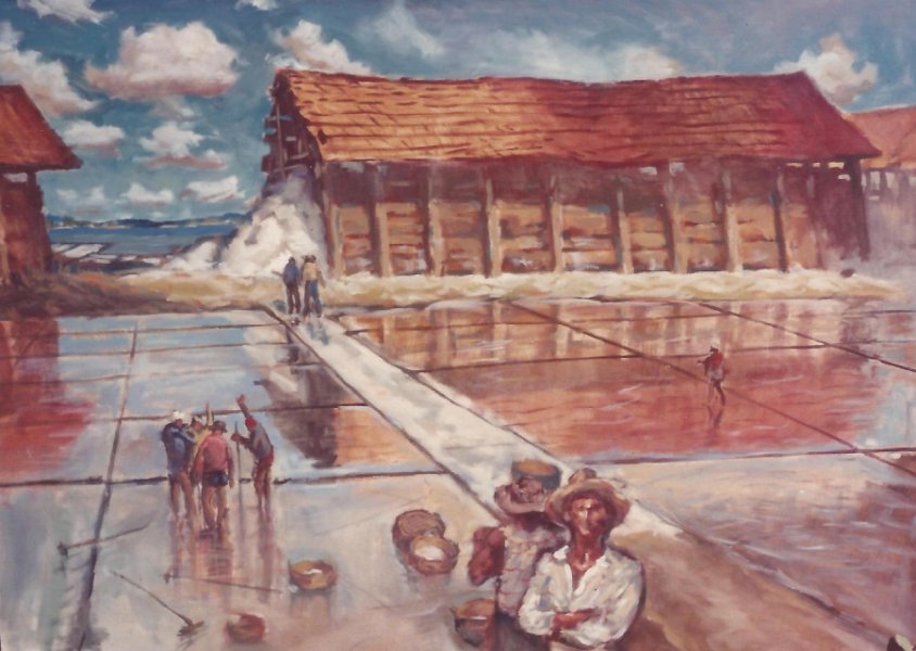 Additional view 1: Academic Art Marine Art Painting Facing the southwest wind by painter Jose Maurício Saldanha Alvarez Saldanha-Alvarez oil canvas 