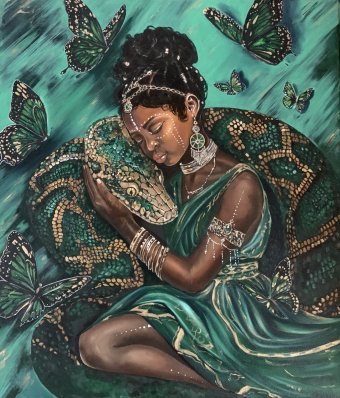 Painting "Idemili" by painter Olga Tkachova oil canvas at Jose Art Gallery