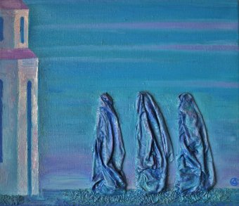 Painting "Wanderers" by painter Dmitriy Svechnikov oil canvas at Jose Art Gallery
