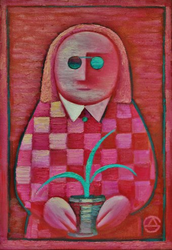 Painting "Flower" by painter Dmitriy Svechnikov oil canvas at Jose Art Gallery