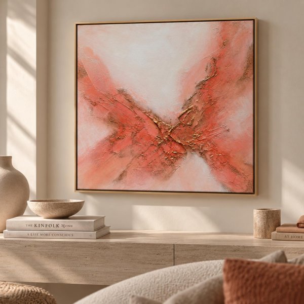 Additional view 2: Abstract Landscape Painting FLORENCE by painter TIANA KARAPETIAN acrylic canvas 