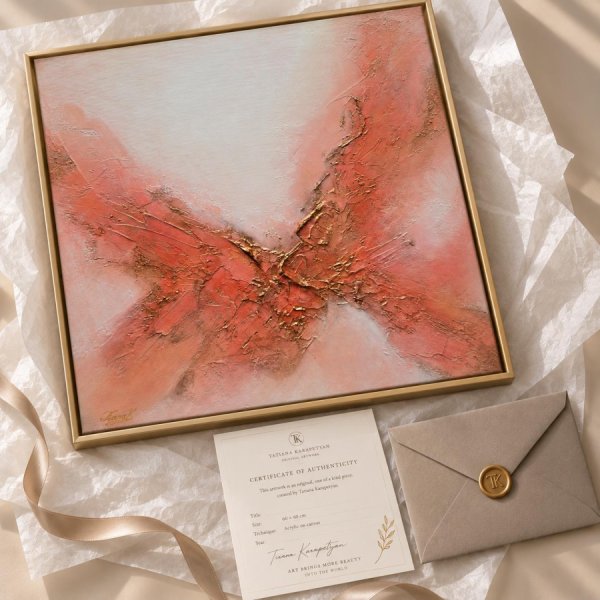 Additional view 6: Abstract Landscape Painting FLORENCE by painter TIANA KARAPETIAN acrylic canvas 
