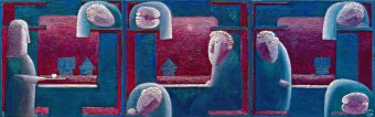 Painting "Open-plan carriage 13" by painter Dmitriy Svechnikov oil fabric at Jose Art Gallery