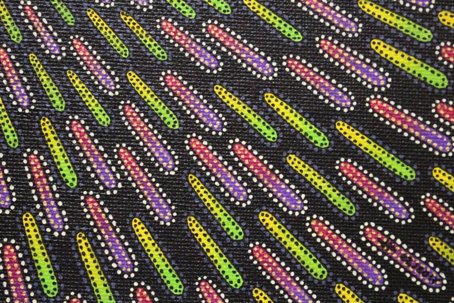 Additional view 4: Contemporary Art Genre Painting Greenish & purplish particle by painter Jonathan Pradillon acrylic canvas 