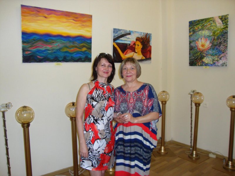Additional view 3: Abstract Genre Painting Creation of Universe by painter Olena Rybakova oil canvas 