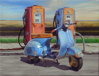 Vespa azzurra 26