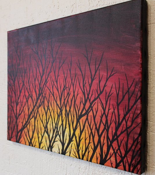 Additional view 4: Contemporary Art Genre Painting Branches by painter Jonathan Pradillon acrylic canvas 