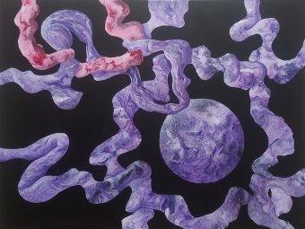 Pintura "Frontera • Secreto", pintor ValerI KlepA acrílico lienzo en Jose Art Gallery