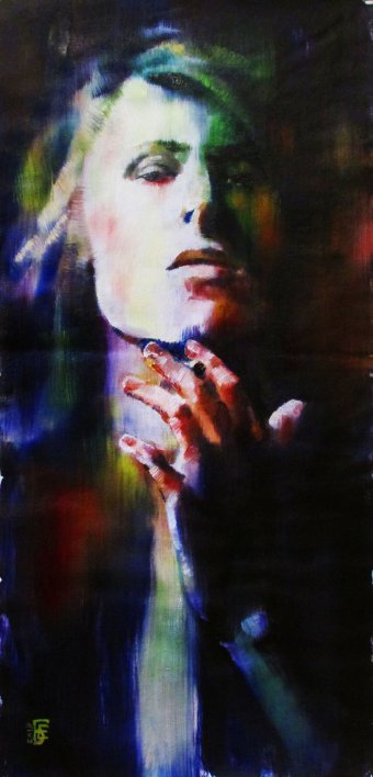 Malarstwo "Człowiek, który sprzedał świat", malarz Kateryna Bortsova olej płótno w Jose Art Gallery