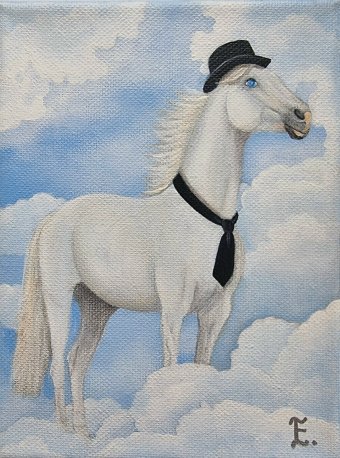 Живопись "Белый на высоте", живописец Екатерина Бесполова акрил холст в Jose Art Gallery