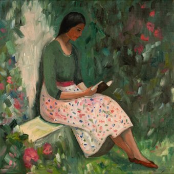 Lecture au jardin