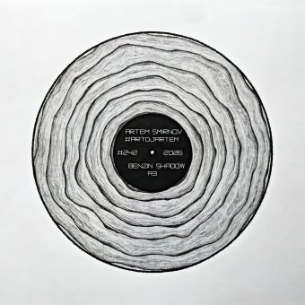 Drawing "Gasoline stain Monochrome" by illustrator #artdjartem pencil paper at Jose Art Gallery