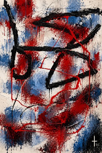 Rote Geometrie des Chaos
