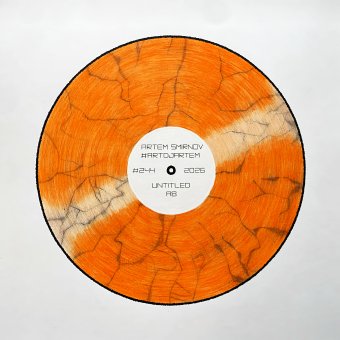 Drawing "Orange marble graphics" by illustrator #artdjartem pencil paper at Jose Art Gallery