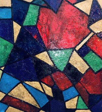 Malerei "Farbige Geometrie", maler/-in Machnolga Acryl Kunststoff in der Jose Art Gallery