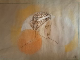Grafika "Wieczne zawieszenie", ilustrator roberto ferrando ołówek papier w Jose Art Gallery