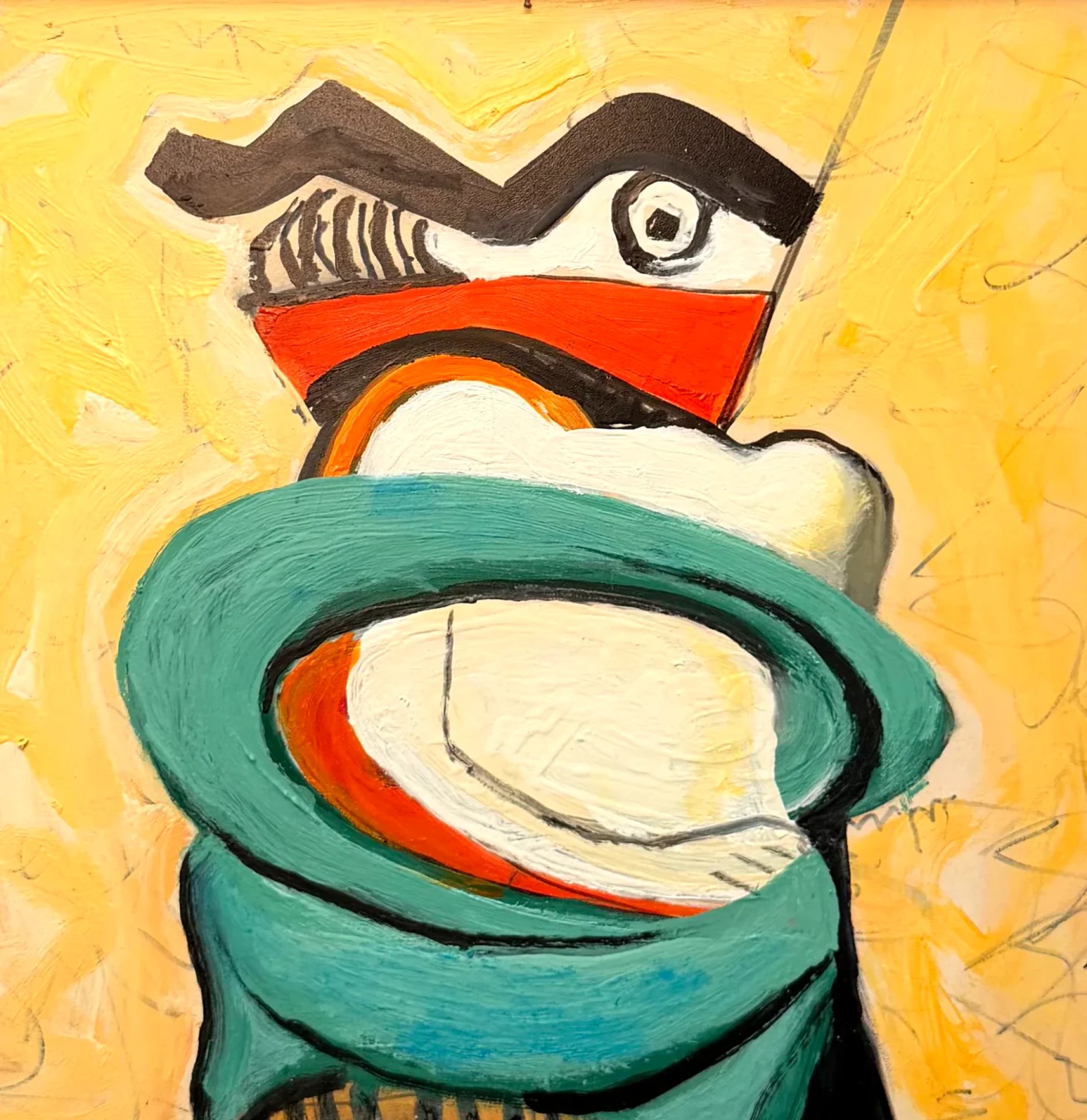 Composition N80 Painting by Sergo Kenchadze