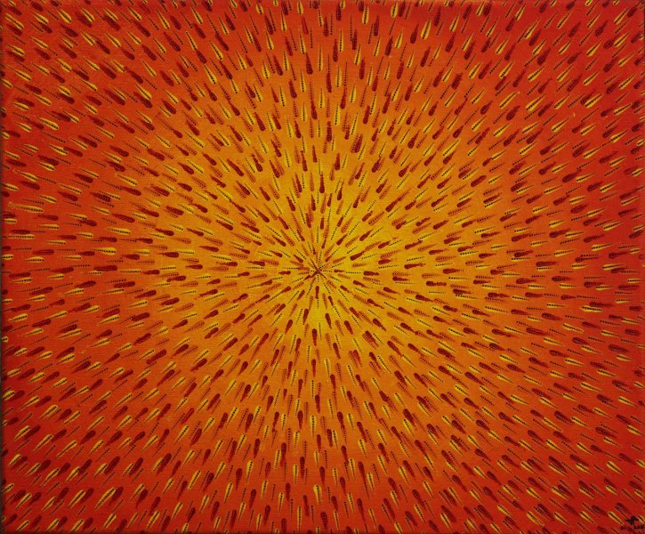 Abstract Genre Painting Spark by painter Jonathan Pradillon acrylic canvas 