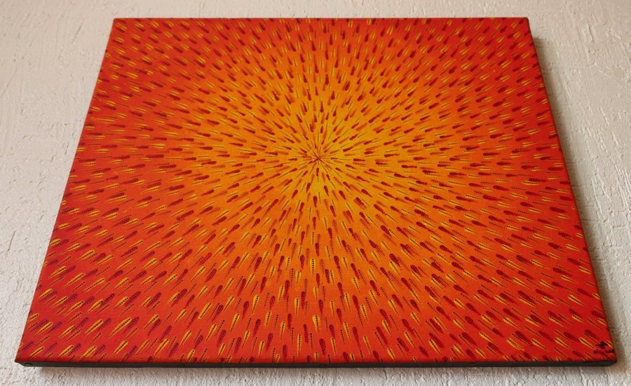 Additional view 3: Abstract Genre Painting Spark by painter Jonathan Pradillon acrylic canvas 