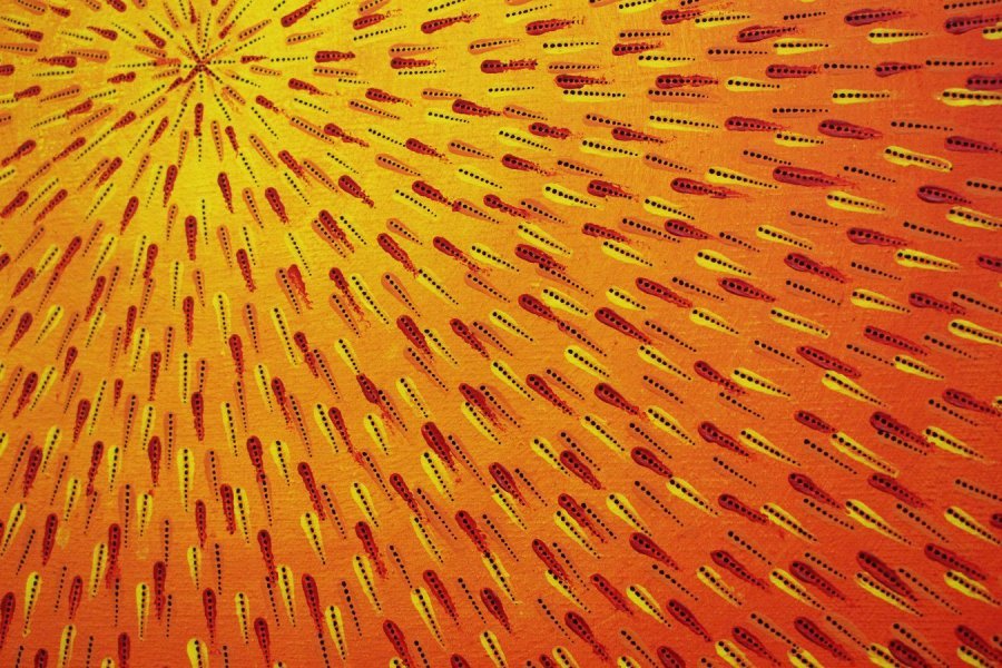 Additional view 4: Abstract Genre Painting Spark by painter Jonathan Pradillon acrylic canvas 