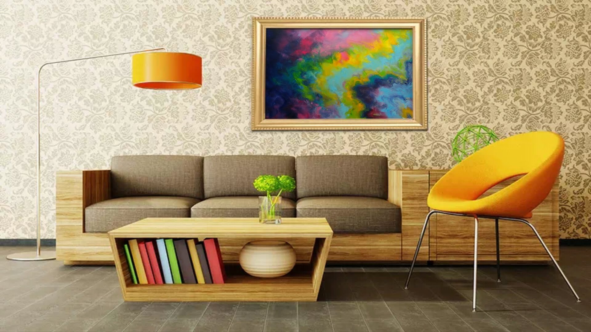 Abstract knife textured art - buy online