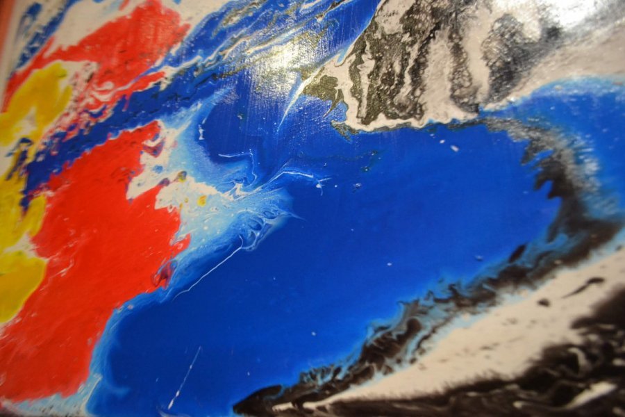 Additional view 1: Expressionism Marine Art Painting Nofth light/2018 by painter Petro Osipov acrylic canvas 