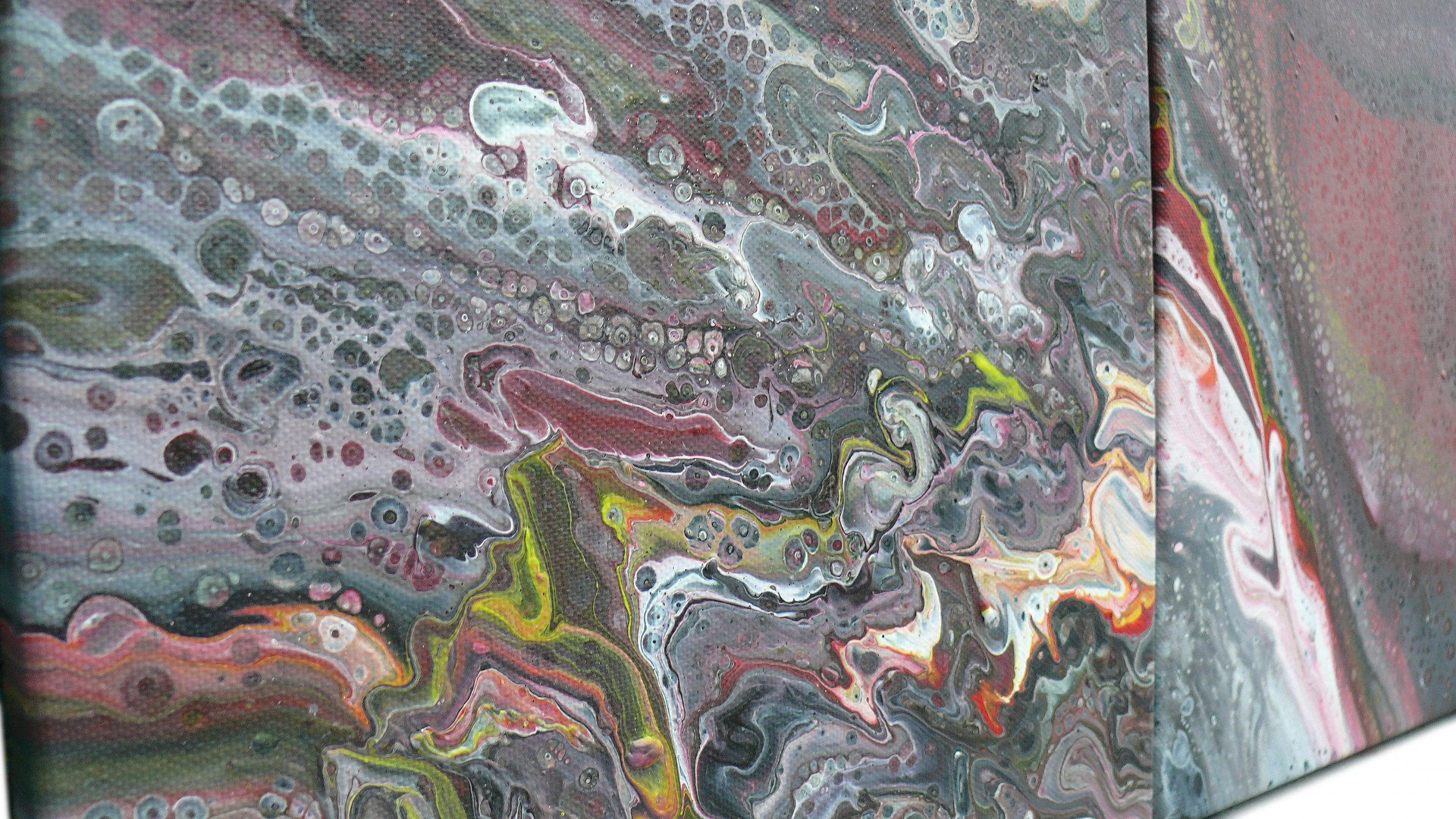Burgundy Storm - painting