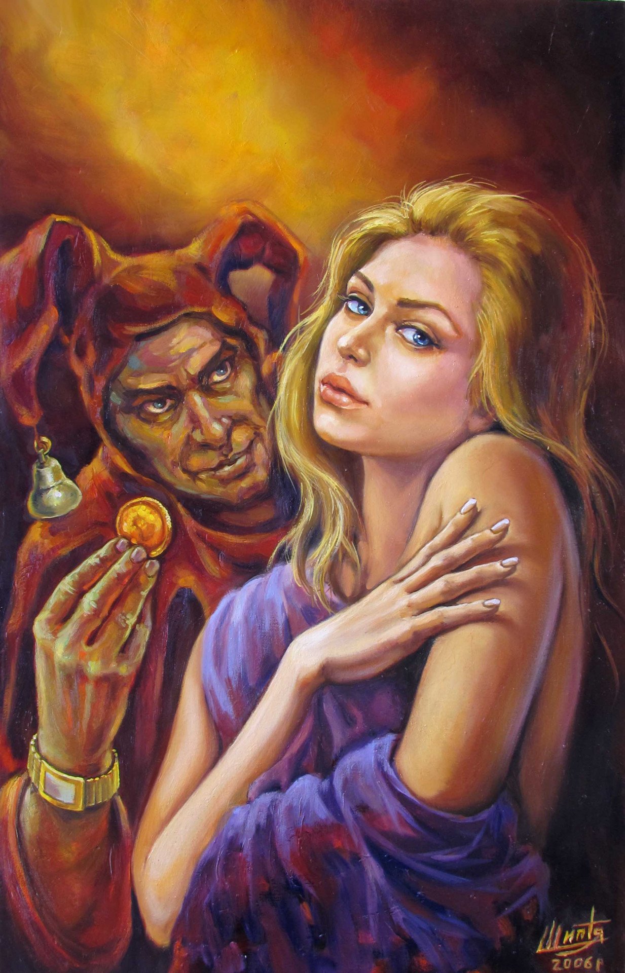Temptation Painting by Kostiantyn Shyptia - Jose Art Gallery