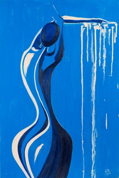 Modern Nude Painting Femininity by painter Anna Ovsiankina oil canvas 