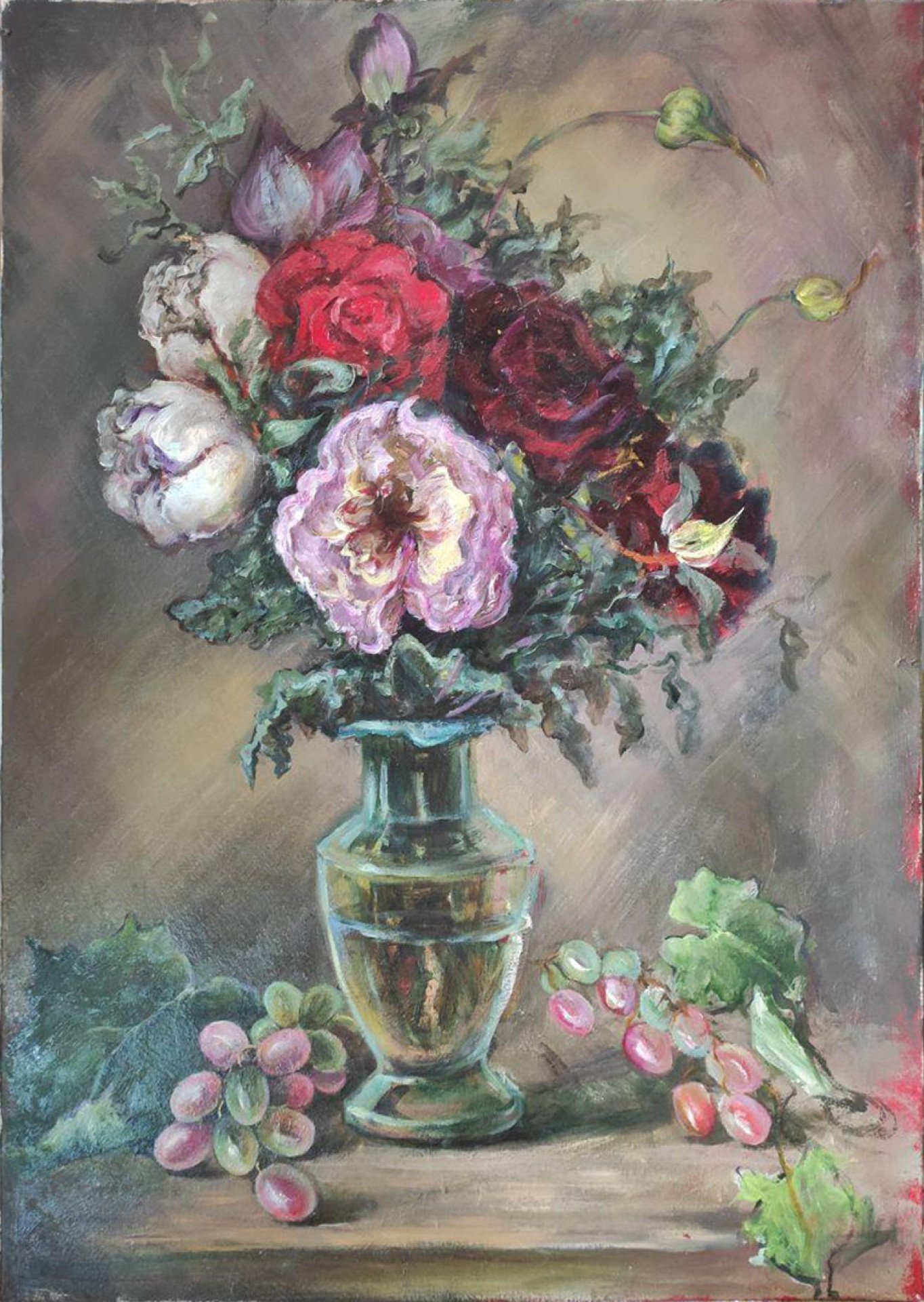Roses Painting By Agrafena Handzyuk Jose Art Gallery Roses Painting By Agrafena Handzyuk Jose Art Gallery