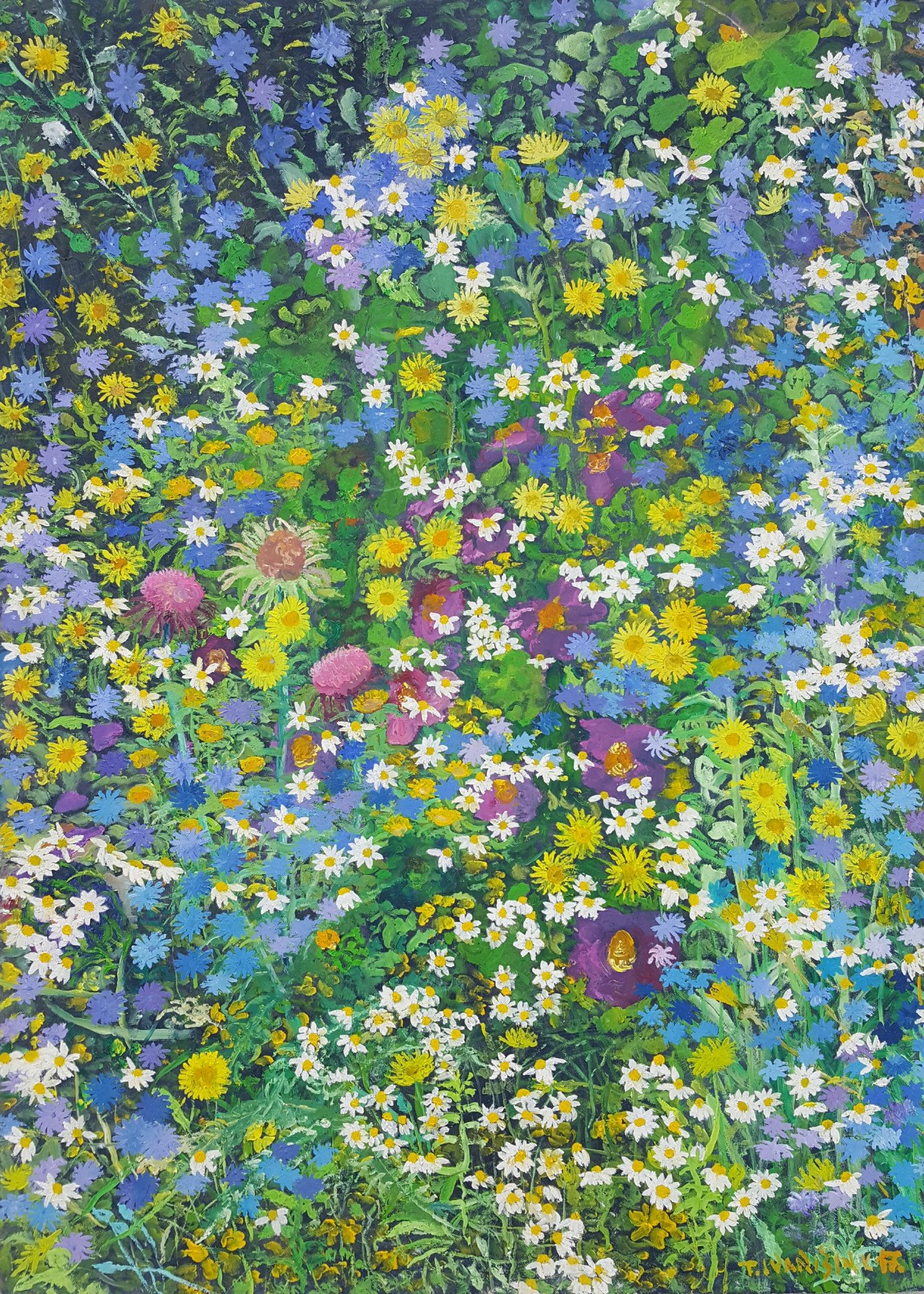 Wild Flowers Painting by Tomislav Ivanišin Jose Art Gallery