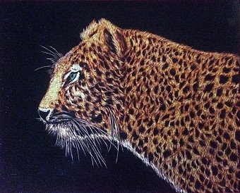 Drawing "Golden" | Artist Martin Ashkhatoev | Jose Art Gallery