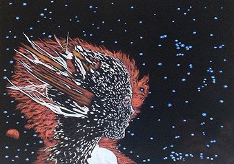 Drawing "Martian woman" | Artist Martin Ashkhatoev | Jose Art Gallery