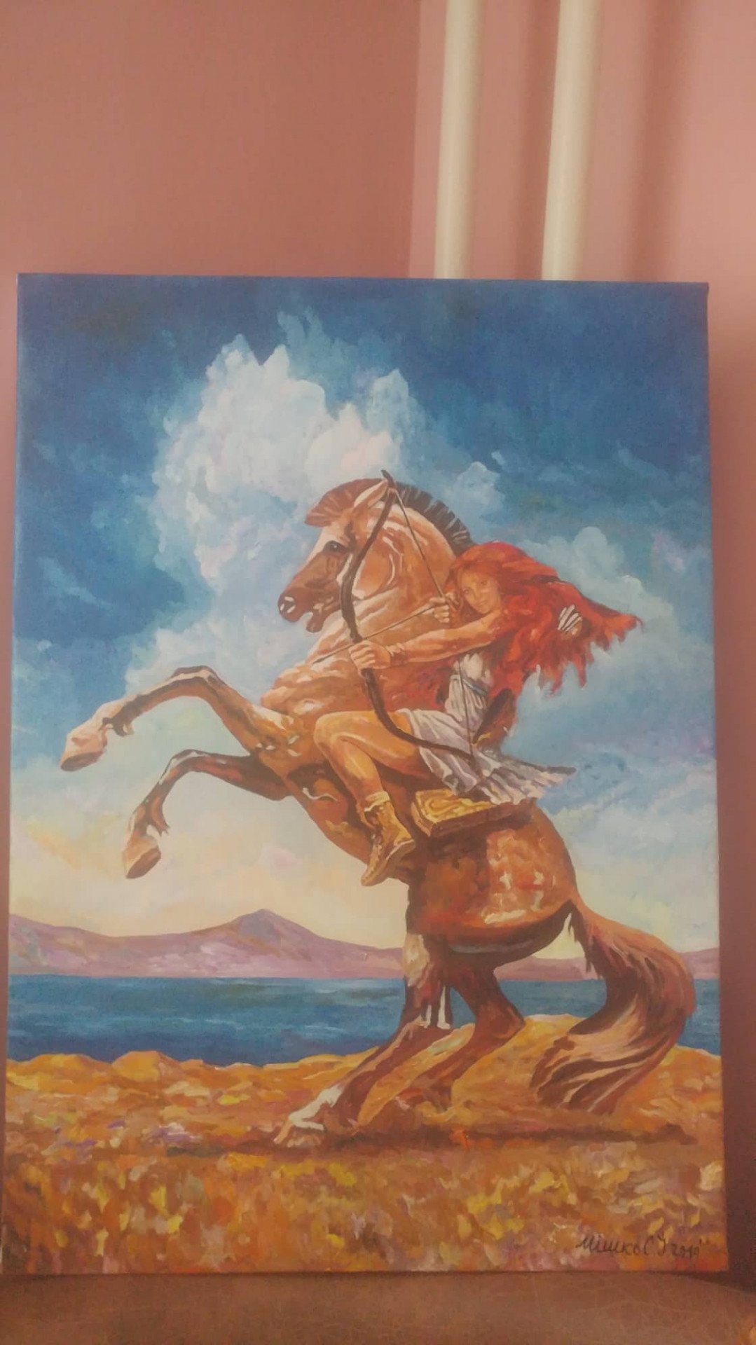 Painting On Horseback Artist Yuriy Yuriev Jose Art Gallery