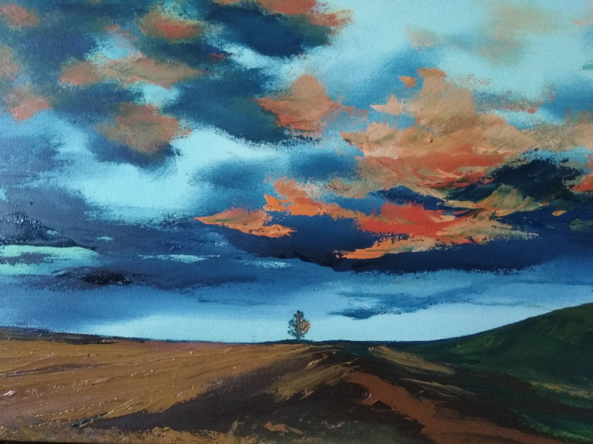 Картина «Вогонь на небі», Валерія Радзієвська - Jose Art Gallery
