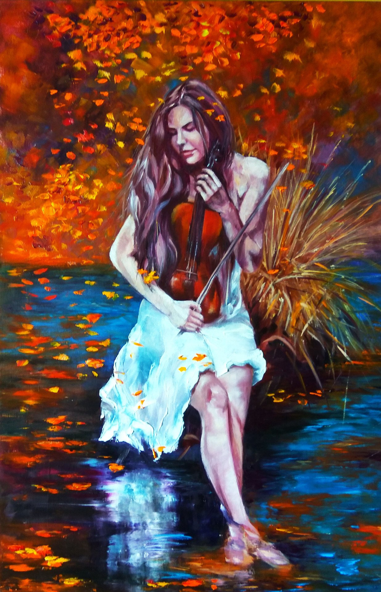 アート・デザイン・音楽 GIRLS-PEDIA2018 AUTUMN Autumn melody Painting by Tatiana Chornenka